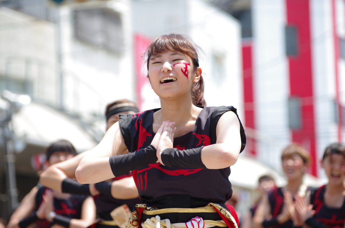 高知よさこい２０１５本番二日目その８（早稲田大学“踊り侍”）_a0009554_21354913.jpg