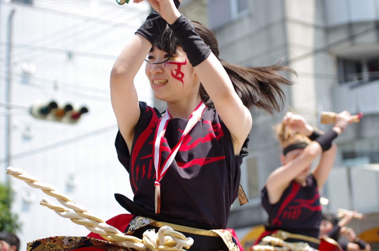 高知よさこい２０１５本番二日目その８（早稲田大学“踊り侍”）_a0009554_21415653.jpg