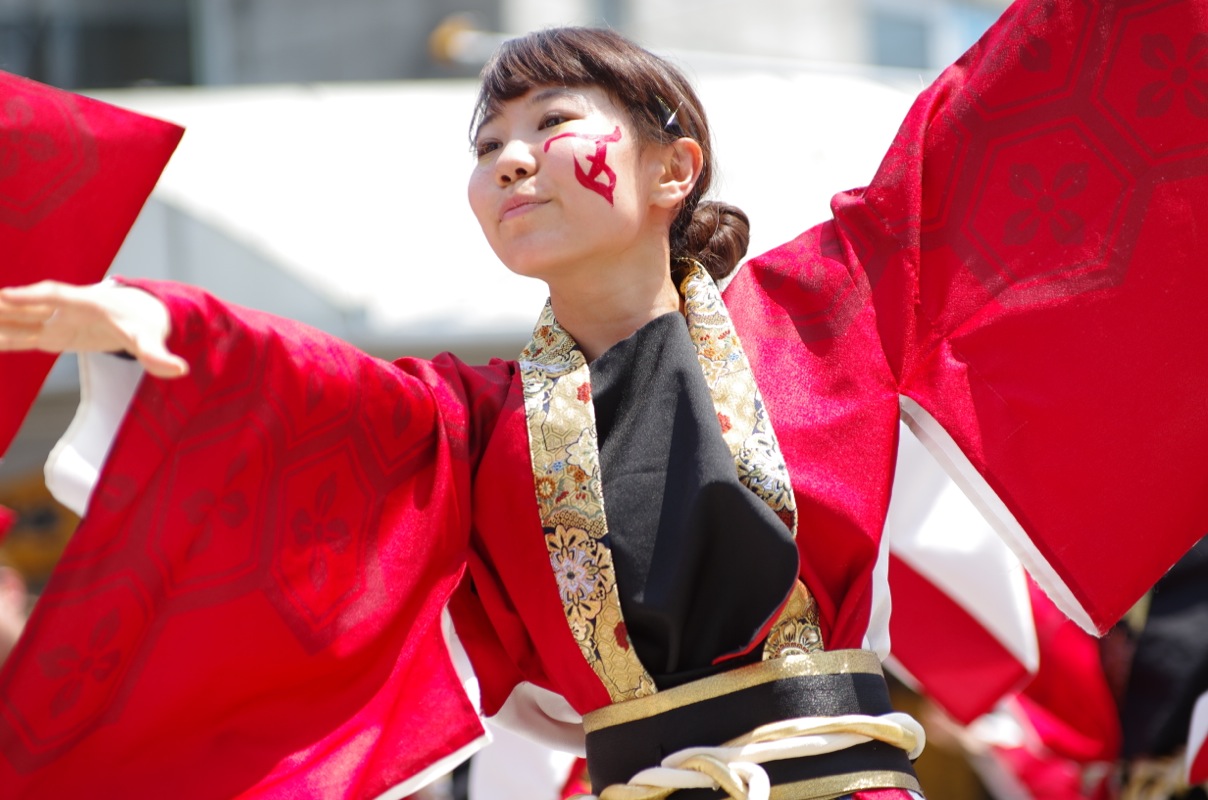 高知よさこい２０１５本番二日目その８（早稲田大学“踊り侍”）_a0009554_21483237.jpg