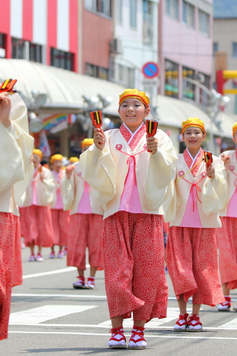 第62回よさこい祭り 本番1日目 上町よさこい鳴子連 その1_a0077663_7553461.jpg