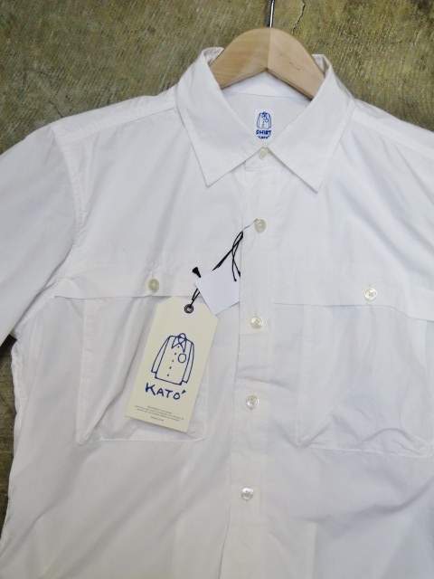 Kato ・・・ WHITE PinOxford WORK SHIRTS!★!_d0152280_02148100.jpg