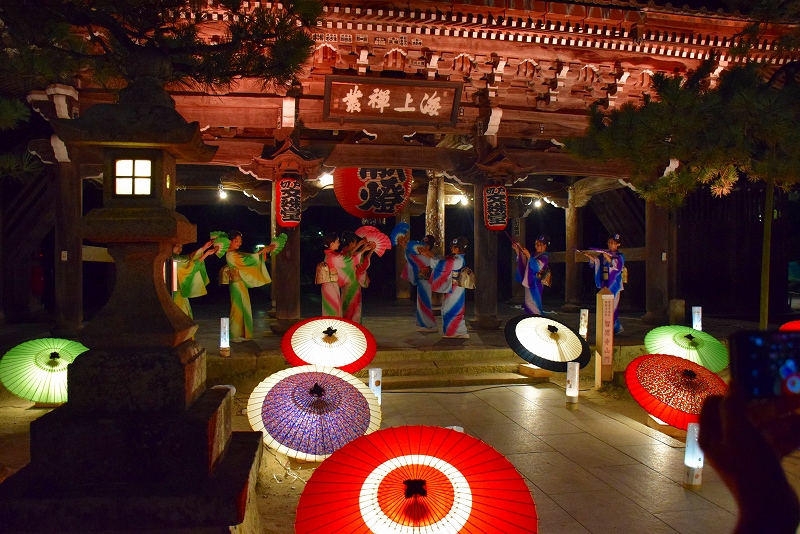 傘の舞（夏祭りイベント；天橋立）20150801_e0237645_21253755.jpg