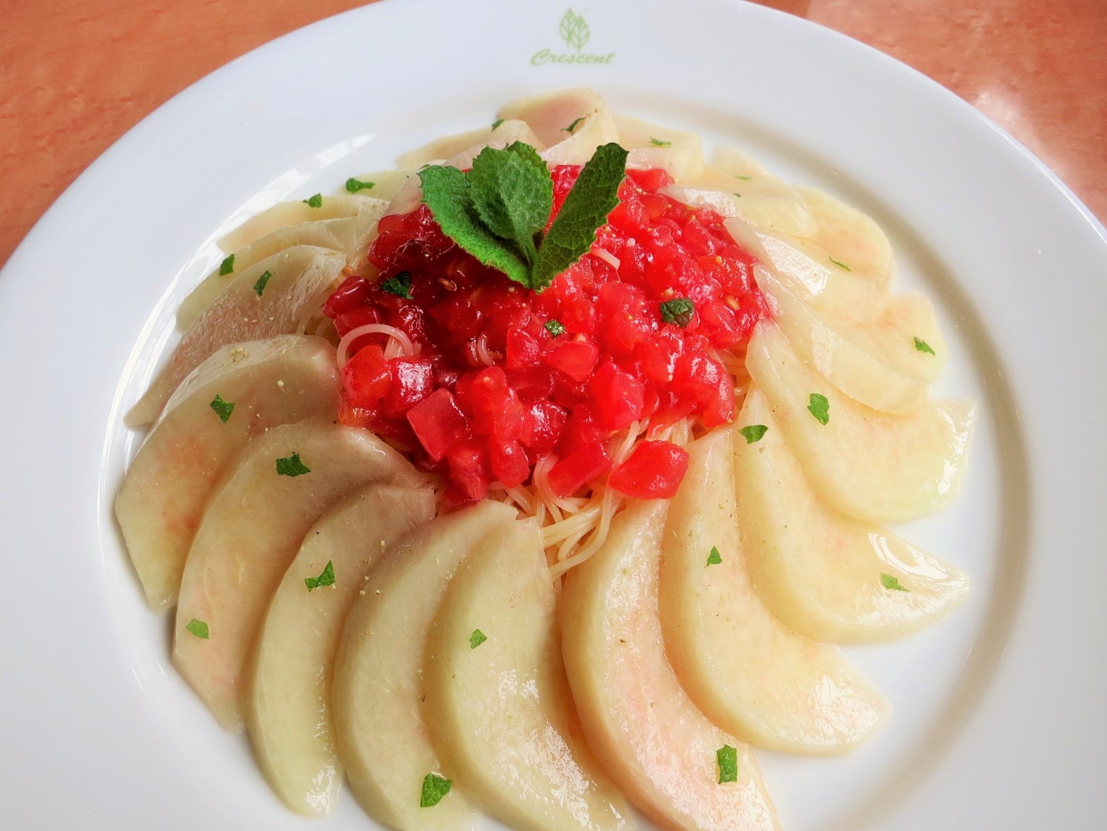 桃パスタ&桃パフェの季節☆Cafe Dining Crescent-クレッセント-_f0236260_22442898.jpg