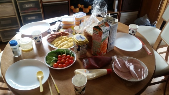 お泊まり会 二日目の朝ごはん こころ Smile Again お泊まり会 二日目の朝ごはん こころ Smile Again
