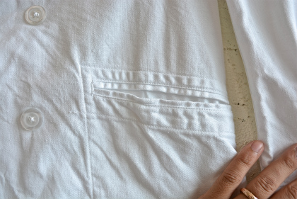 Vetra 50\'s French white double breasted jacket dead stock_f0226051_1431378.jpg