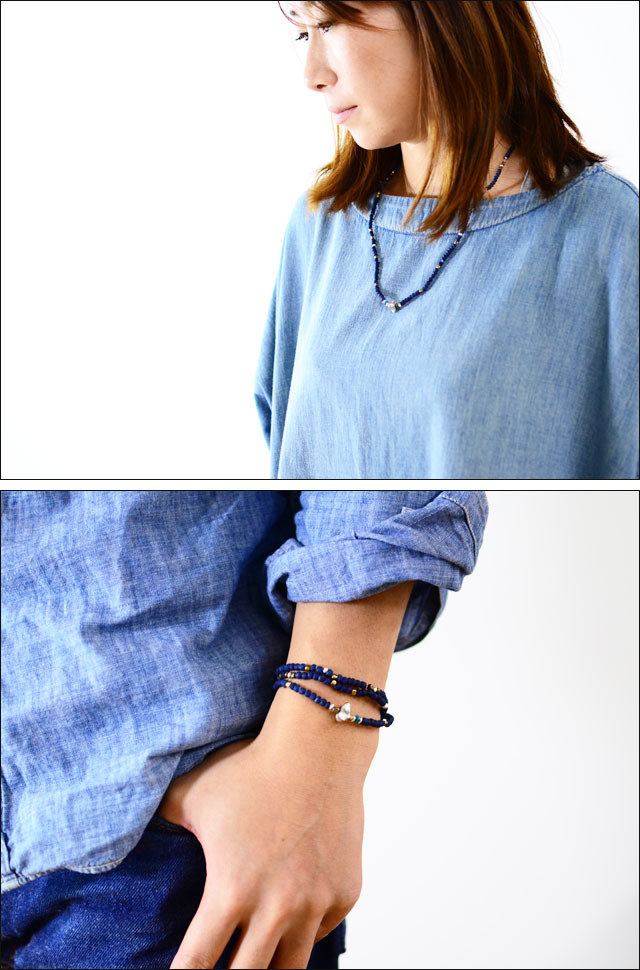【再入荷】Sunku 39 [サンク] Indigo Dye Beads Necklace&Bracelet [SK-014] MEN\'S/LADY\'S_f0051306_16204011.jpg