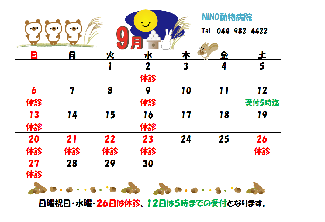 9月の診療日のおしらせ☆_e0288670_16384588.png