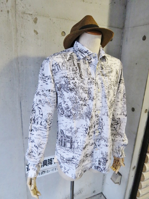 秋口に差を付けましょう。。。粋な大人の総柄シャツ・其の② By Universal Works_d0152280_15574932.jpg