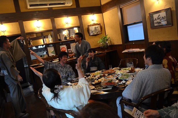 浴衣で納涼会 in 長屋門_d0230676_1346475.jpg
