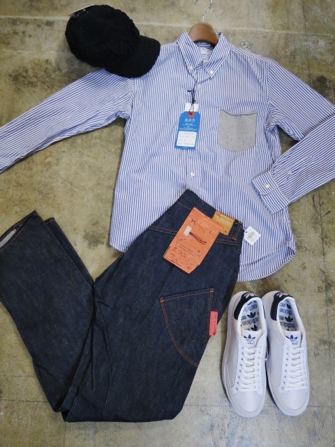 今時期に。。。Kato PIN STRIPE TEE Pocket B/D SHIRTS・その②!!_d0152280_1154345.jpg
