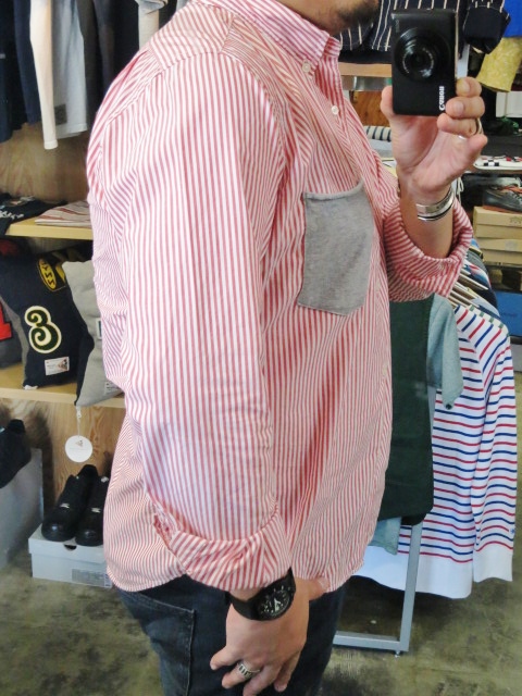 今時期に。。。Kato PIN STRIPE TEE Pocket B/D SHIRTS・その②!!_d0152280_12114440.jpg