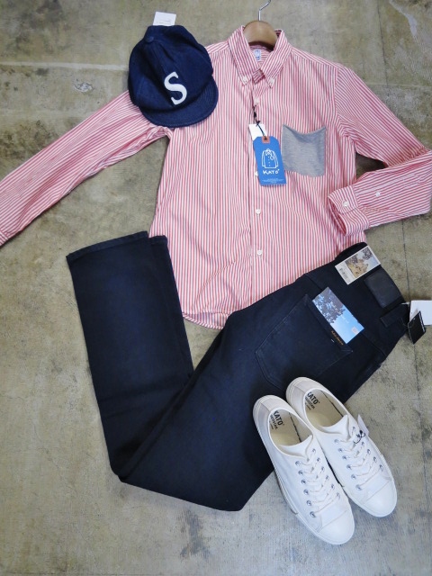 今時期に。。。Kato PIN STRIPE TEE Pocket B/D SHIRTS・その②!!_d0152280_1294547.jpg