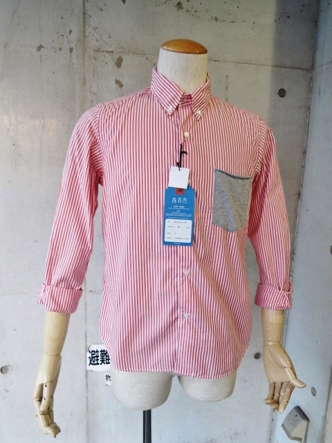 今時期に。。。Kato PIN STRIPE TEE Pocket B/D SHIRTS・その②!!_d0152280_129835.jpg