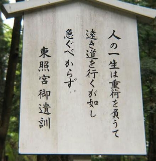 ーー人の一生!は、重荷を負うて、遠き道!を、行くがごとし!ーー_d0060693_1733104.jpg