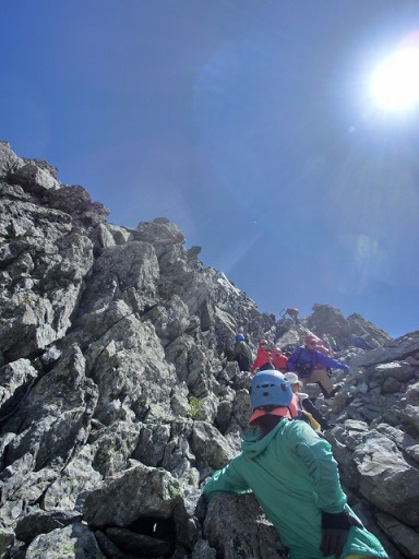 ◆槍ヶ岳（3180m）③ 槍の穂先、てっぺんに立つ！_a0315420_11462425.jpg