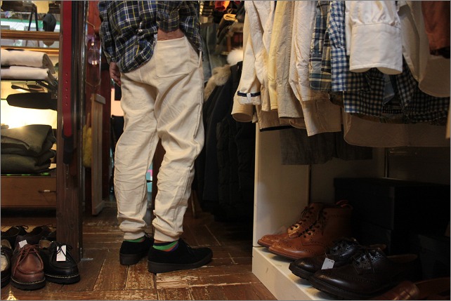 Nigel Cabourn GYM PANT＆REBUILD BY NEEDLES Ribon Flannel Shirts_b0102140_18171147.jpg