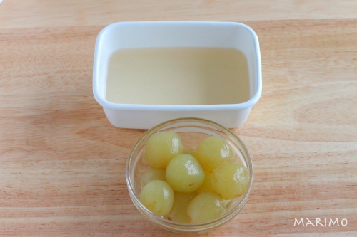 ☆お菓子レシピ☆ 葡萄の白ワインコンポート : marimo cafe