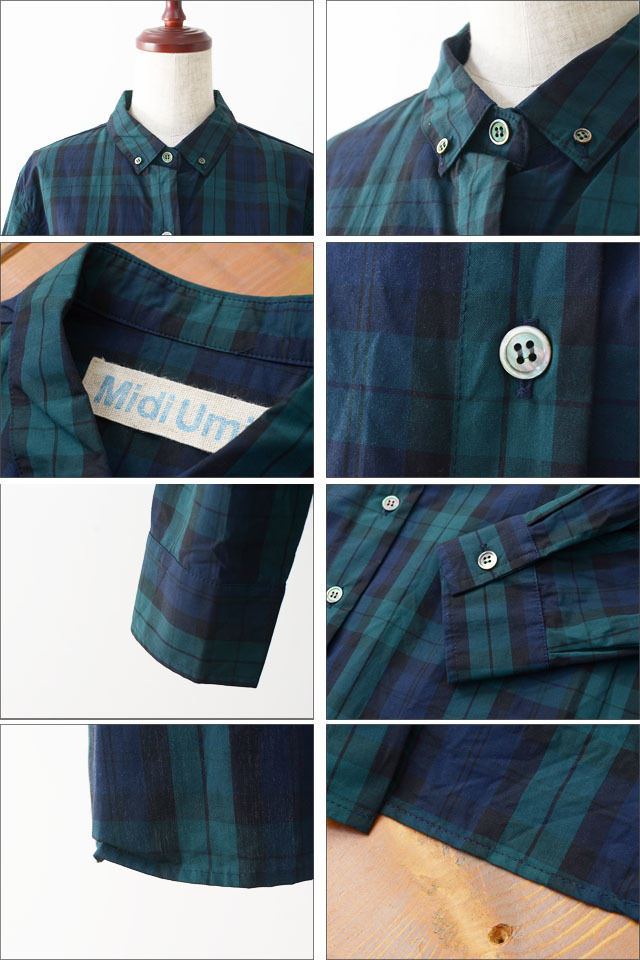 MidiUmi [ミディウミ] check boutton down shirt  [3-737525] LADY\'S_f0051306_13212414.jpg