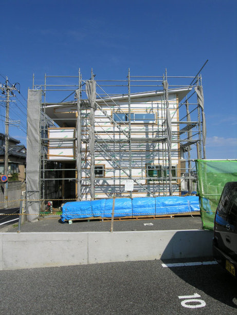 外壁の下地工事終了 五十嵐の家02_b0349892_11390842.jpg