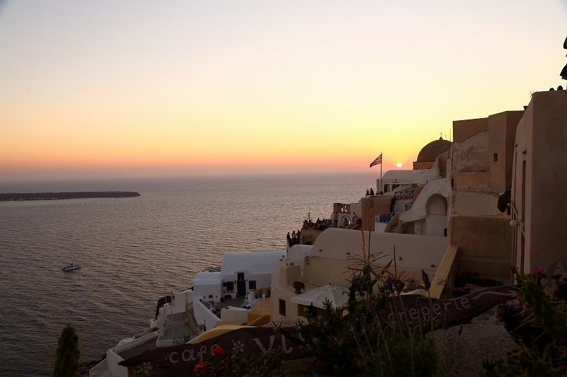 ギリシャ サントリーニ島の夕日 旅プラスの日記 ギリシャ サントリーニ島の夕日 旅プラスの日記