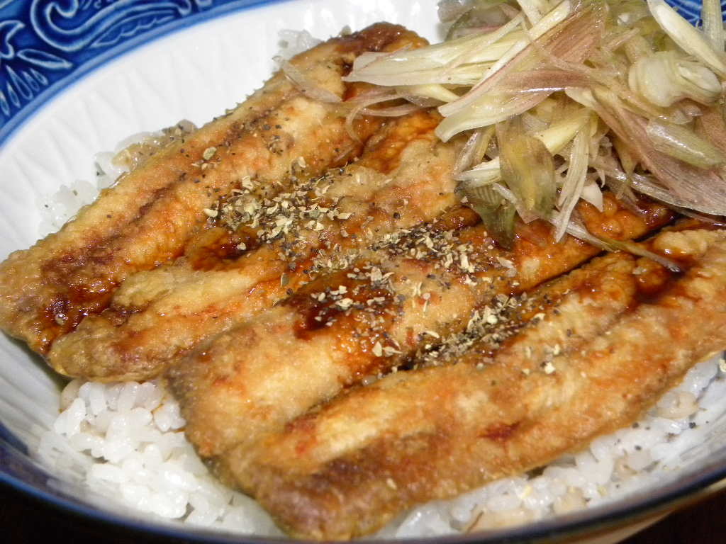 鰯のかば焼き丼_c0162773_11361645.jpg