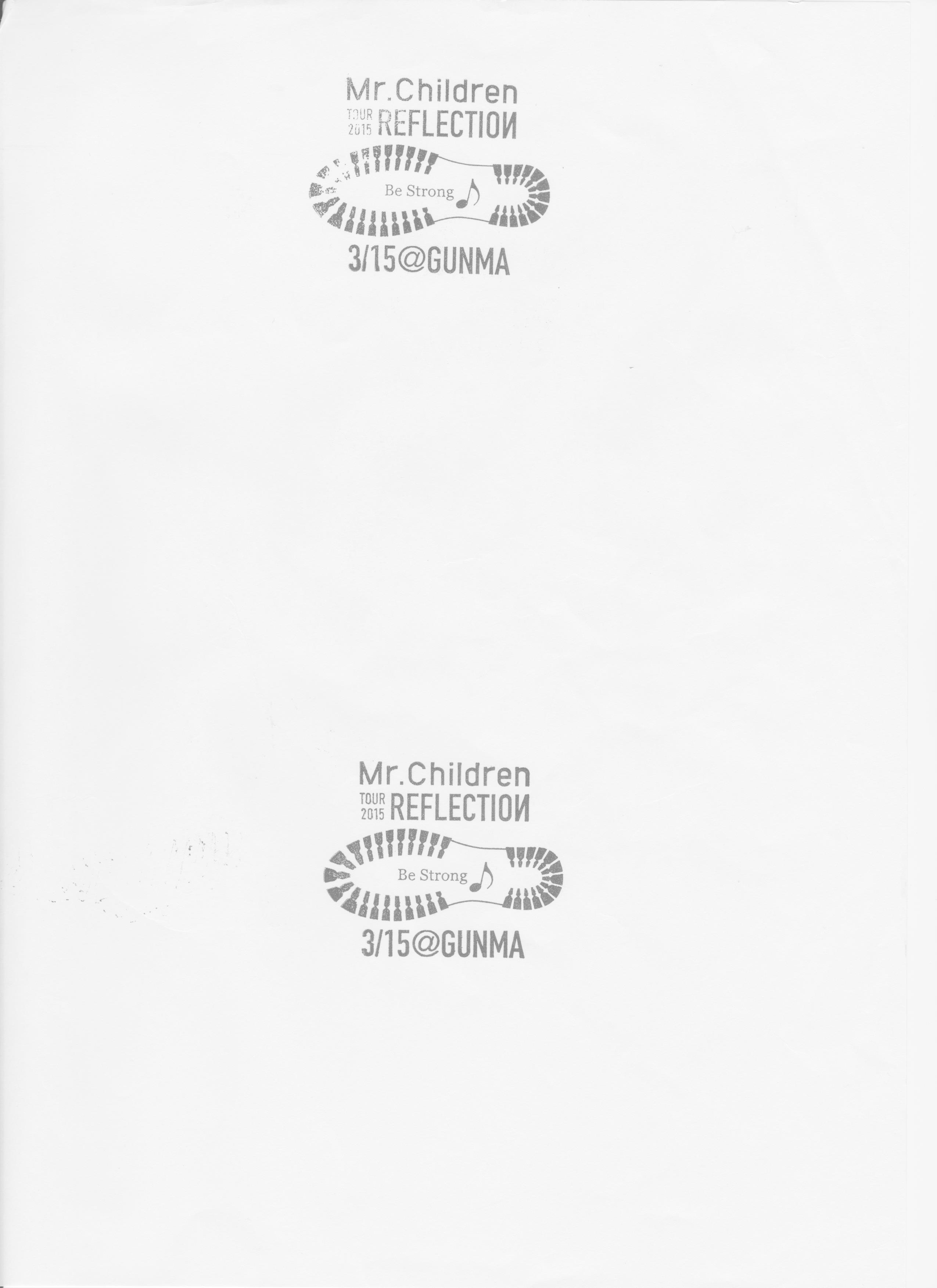 Mr.Children TOUR 2015 REFLECTION@群馬・ヤマダグリーンドーム
