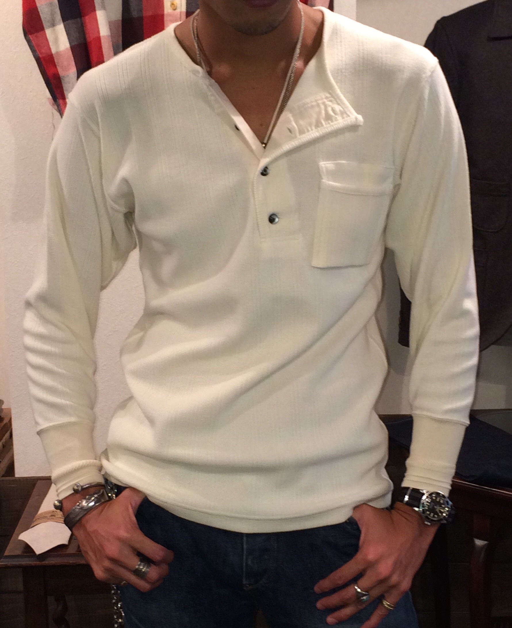 DAPPER\'S \"Classical Sideneck Henley L/S Tee\"_b0278148_13155065.jpg