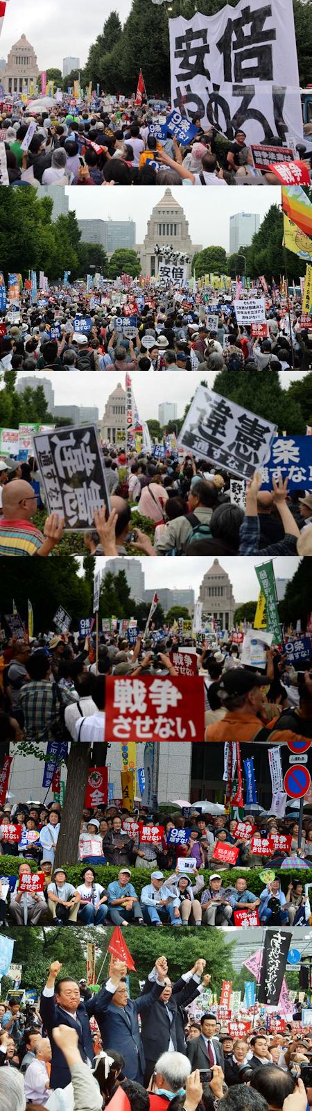  8月30日のデモの人数 - 主催者12万人、警察3万人、SEALDs35万人_c0315619_1635973.jpg