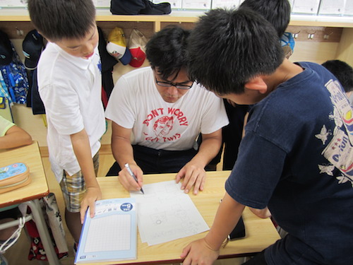 おとどけアート　星置東小学校×永田壮一郎「初日」_a0062127_2228289.jpg