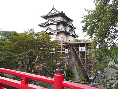 曳屋初日:弘前城石垣修理工事*2015.09.03_b0147224_051562.jpg