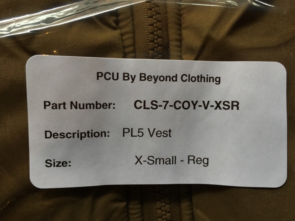 神戸店9/12(土)モダンミリタリー入荷!#1 PCU Level 7  JKT,Vest DeadStock!!!(T.W.神戸店)_c0078587_20283046.jpg