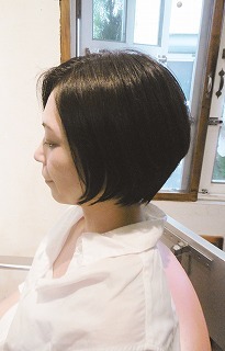 ショートヘアー うるうるトリートメント_a0123703_19495900.jpg