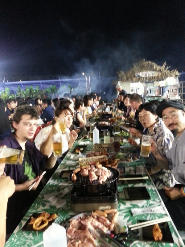 夏の終わりのビアガーデン_a0113809_16461122.jpg