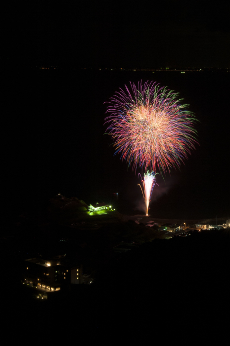 山の上から花火を見る 祝津の花火大会 ときどきの記 From 小樽
