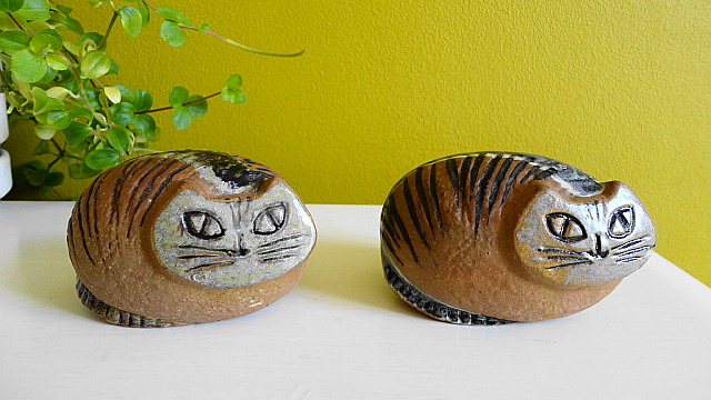 リサラーソン まる猫 フィギュリン Lisa Larson_ねこ（陶器作品）