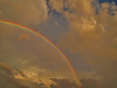 台風18号の空に二重の虹が！_c0336902_193959.jpg