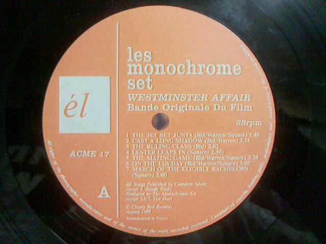 Westminster Affair / Les Monochrome Set : へどつぶ・STATION♪