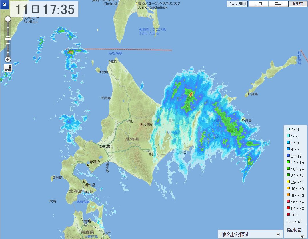 台風崩れ一過 不思議な空_c0025115_18431175.jpg