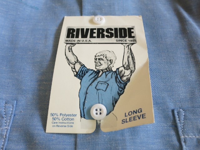 アメリカ仕入れ情報＃２７　８０’ｓ　RIVERSIDE　デッドストック　シャンブレーシャツ！_c0144020_9451282.jpg