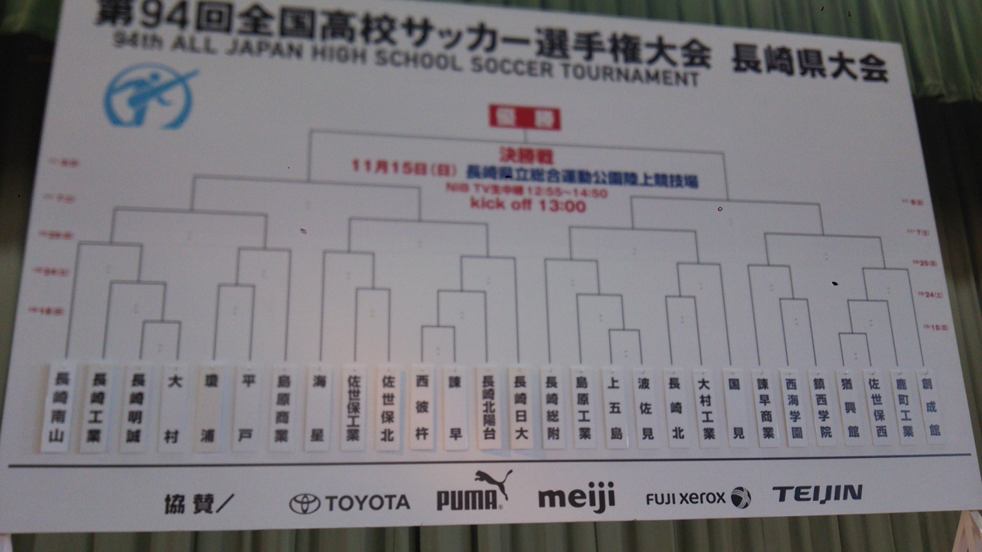 選手権組み合わせ 創成館サッカー部ログ