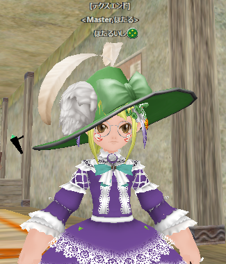 帽子 ノーブルハット の緑染め みみみっくす