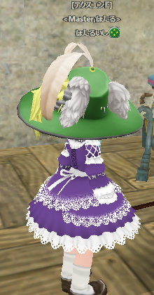 帽子 ノーブルハット の緑染め みみみっくす