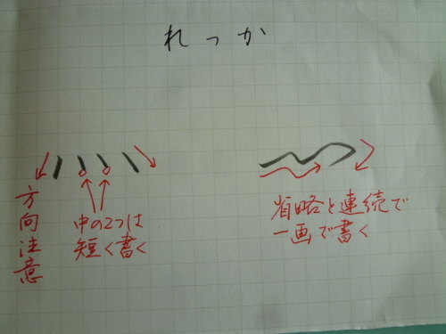 おもな部首の書きかた その48 れっか きれいな字を書くひとになる