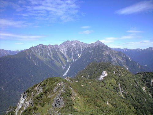 霞沢岳・八右衛門沢遡行(岩偵察)_d0107938_11422820.jpg