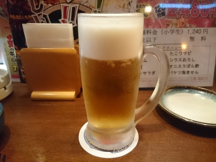 9/14 やるき茶屋立川南駅前店 第38回大感謝祭 ジンギスカン・まぐろ+生ビール飲み食べ放題 ¥2480_b0042308_2515346.jpg