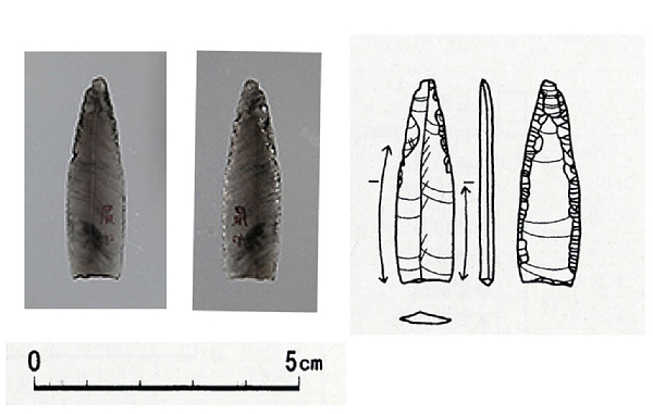 ふるさとの宝物　第60回　黒曜石製石刃鏃_b0111910_1392562.jpg