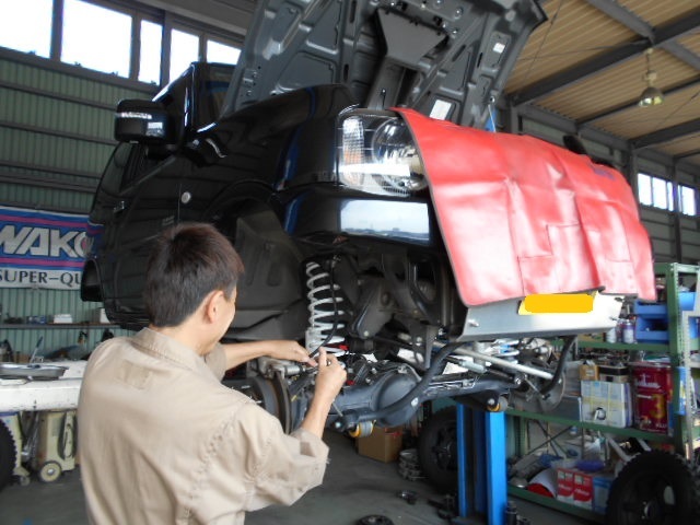 JB23W ジムニー 車検整備中( ´ー`)ノ_c0213517_11235449.jpg