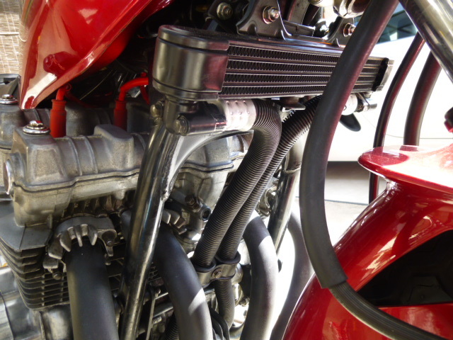 CB750F オイルクーラー取付終了 : バイク修理人生