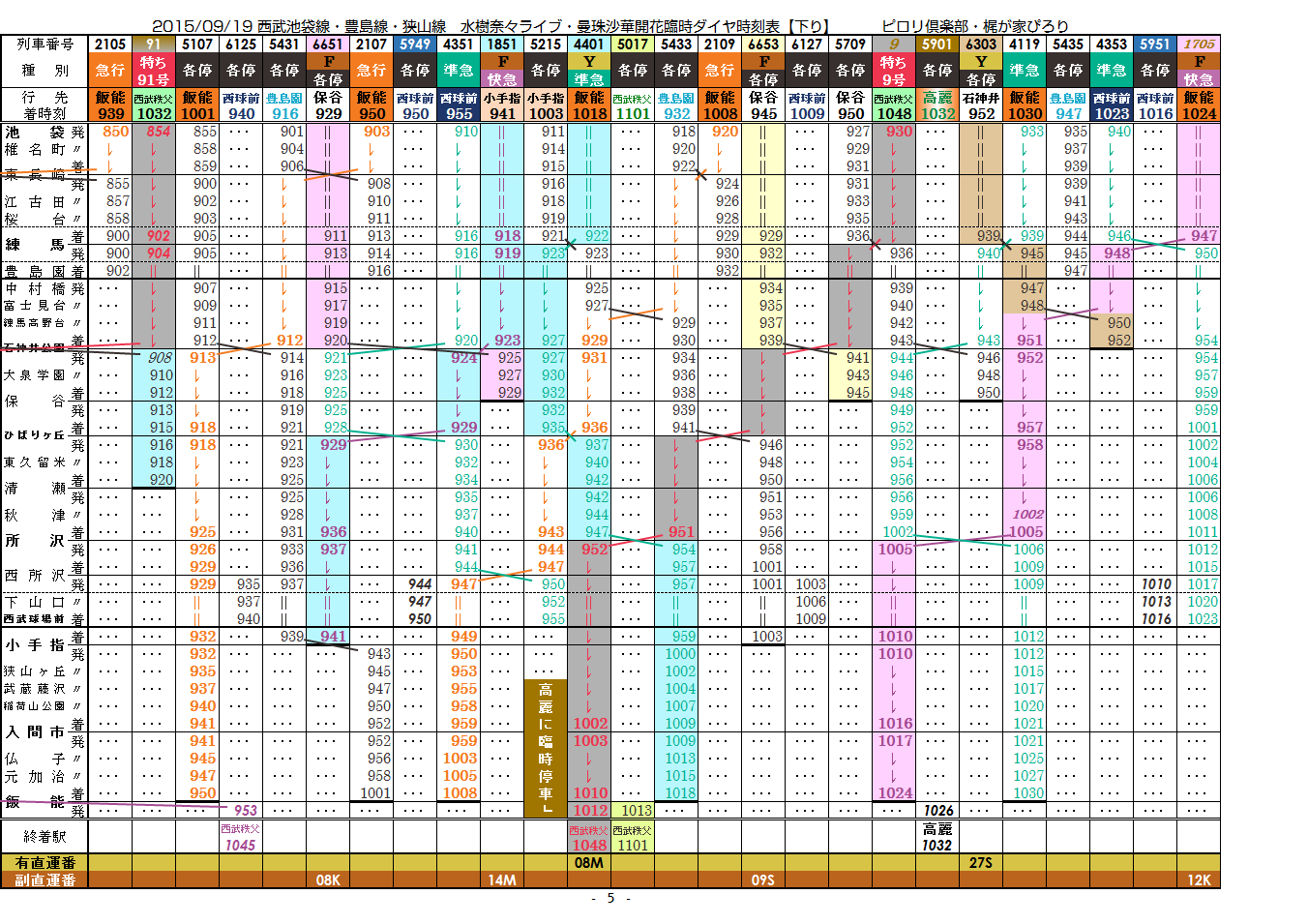 2015/09/19 西武 水樹奈々ライブ・曼珠沙華臨時時刻表_c0153149_2343353.png