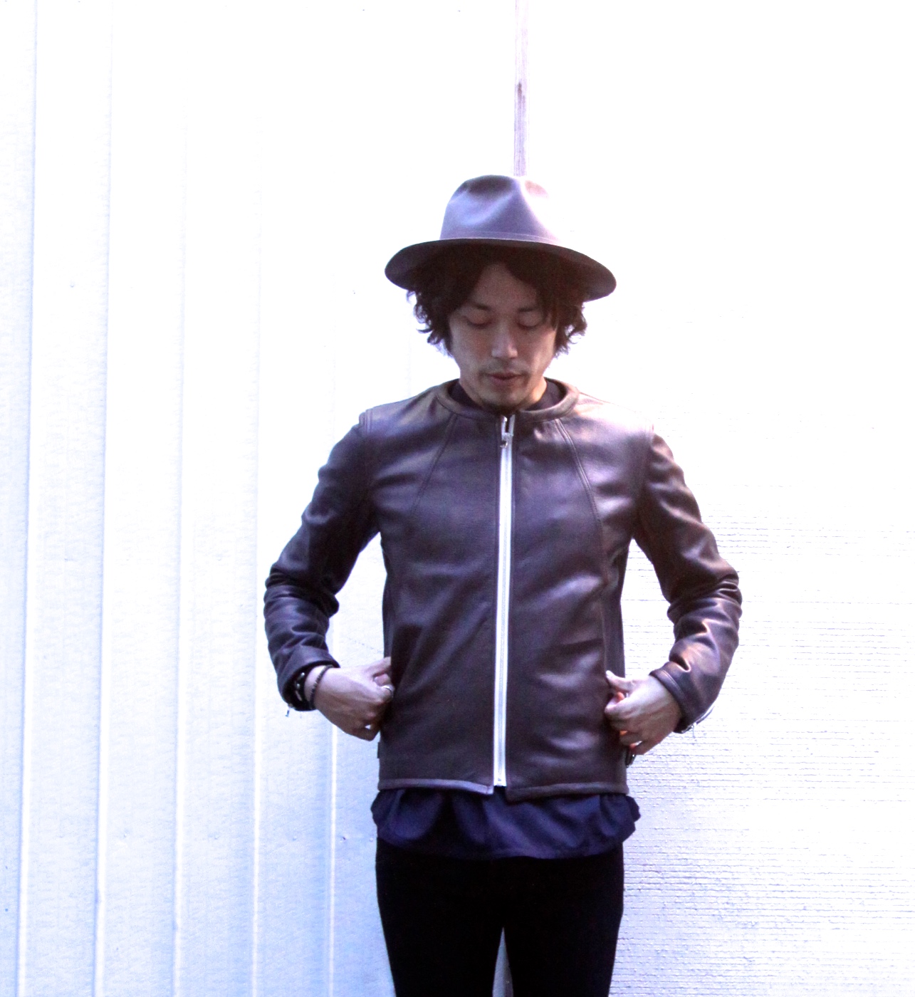 varde77 DAMAGE LEATHER NO COLLAR SINGLE JACKET 到着!! : Mr varde77 DAMAGE LEATHER NO COLLAR SINGLE JACKET 到着!! : Mr